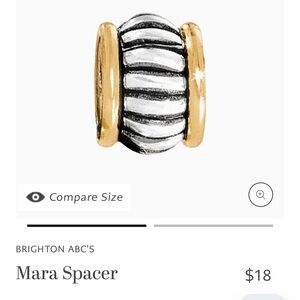 Lot 2 Mara two tone charm bead spacers Brighton